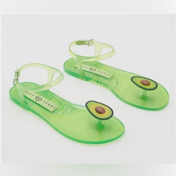 THE GELI KATY PERRY AVOCADO SANDAL SHOES - Picture 1 of 5